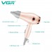 Фен складаний VGR V-432 PINK, 3 рівні обдування, низький рівень шуму, 1200 Вт