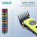 Акумуляторна машинка для стрижки (clipper) VGR V-880C BLACK, EXTERNAL ROTOR MOTOR, MIM BLADE, 11 насадок, док-станція Акумуляторна машинка для стрижки (clipper) VGR V-880C BLACK, EXTERNAL ROTOR MOTOR, MIM BLADE, 11 насадок, док-станція
