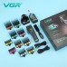 Акумуляторна машинка для стрижки (clipper) VGR V-880C BLACK, EXTERNAL ROTOR MOTOR, MIM BLADE, 11 насадок, док-станція Акумуляторна машинка для стрижки (clipper) VGR V-880C BLACK, EXTERNAL ROTOR MOTOR, MIM BLADE, 11 насадок, док-станція