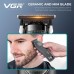 Тример VGR V-880T BLACK, EXTERNAL ROTOR MOTOR, MIM BLADE, 4 насадки, док-станція Тример VGR V-880T BLACK, EXTERNAL ROTOR MOTOR, MIM BLADE, 4 насадки, док-станція
