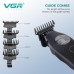 Тример VGR V-880T BLACK, EXTERNAL ROTOR MOTOR, MIM BLADE, 4 насадки, док-станція Тример VGR V-880T BLACK, EXTERNAL ROTOR MOTOR, MIM BLADE, 4 насадки, док-станція