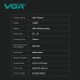 Тример VGR V-880T BLACK, EXTERNAL ROTOR MOTOR, MIM BLADE, 4 насадки, док-станція Тример VGR V-880T BLACK, EXTERNAL ROTOR MOTOR, MIM BLADE, 4 насадки, док-станція