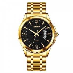 Годинники наручні 9069GDBK SKMEI, GOLD-BLACK Годинники наручні 9069GDBK SKMEI, GOLD-BLACK