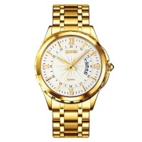 Годинники наручні 9069GDWT SKMEI, GOLD-WHITE Годинники наручні 9069GDWT SKMEI, GOLD-WHITE