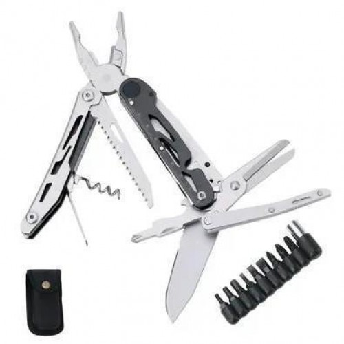 Мультитул тактичний Traveler MQ039-DG для полювання та риболовлі 12 в 1, 16см