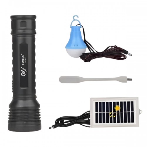 Ліхтар YW-037-3W, 1 лампа 3W, гнучка Led лампа, Li-Ion акум., сонячна батарея, Box