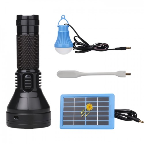 Ліхтар YW-038-3W, 1 лампа 3W, гнучка Led лампа, Li-Ion акум., сонячна батарея, Box