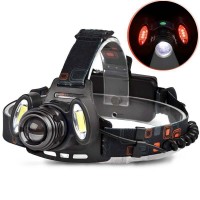 Ліхтар налобний Police 2117-T6+2COB(Red), 2x18650, zoom, ЗП microUSB, Box Ліхтар налобний Police 2117-T6+2COB(Red), 2x18650, zoom, ЗП microUSB, Box