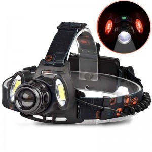Ліхтар налобний Police 2117-T6+2COB(Red), 2x18650, zoom, ЗП microUSB, Box Ліхтар налобний Police 2117-T6+2COB(Red), 2x18650, zoom, ЗП microUSB, Box
