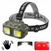 Ліхтар налобний HX-M816S-2COB(White+Red) camouflage, Motion Sensor, Waterproof, 1x18650, ЗП Type-C, Box Ліхтар налобний HX-M816S-2COB(White+Red) camouflage, Motion Sensor, Waterproof, 1x18650, ЗП Type-C, Box