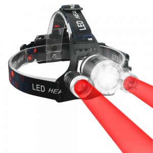 Ліхтар налобний Police 3000-T6+2XPE(Red), 2x18650, signal light, ЗП Type-C, Box Ліхтар налобний Police 3000-T6+2XPE(Red), 2x18650, signal light, ЗП Type-C, Box