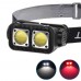 Ліхтар налобний K372/L-31-2COB(White+Red), Motion Sensor, Li-Ion акумулятор, індикація заряду, ЗП Type-C, Box