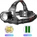 Ліхтар налобний PLD-T115-PM30-TG, 2x18650, ЗП Type-C, zoom, Box