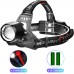 Ліхтар налобний PLD-T115-2PM10-TG(White+Red), 2x18650, ЗП Type-C, zoom, Box