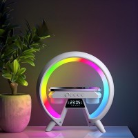 Light Sound Machine XM-X63, RGB нічник, годинник, бездротова зарядка, Bluetooth колонка Light Sound Machine XM-X63, RGB нічник, годинник, бездротова зарядка, Bluetooth колонка