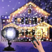 Світлодіодний лазерний проектор Star Shower Snow 809-white, будинок + вулиця, 2 кронштейни, Waterproof Світлодіодний лазерний проектор Star Shower Snow 809-white, будинок + вулиця, 2 кронштейни, Waterproof