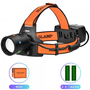 Ліхтар налобний NIGHT VISION FLUORESCENCE BL-T210-TG, 2x18650, 1 РЕЖИМ, ЗП Type-C, zoom Ліхтар налобний NIGHT VISION FLUORESCENCE BL-T210-TG, 2x18650, 1 РЕЖИМ, ЗП Type-C, zoom