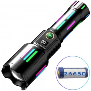 Ліхтар NIGHT VISION FLUORESCENCE W515-PM10-TG, Power Bank,, індикація заряду, 1x26650, ЗП Type-C, zoom, Box Ліхтар NIGHT VISION FLUORESCENCE W515-PM10-TG, Power Bank,, індикація заряду, 1x26650, ЗП Type-C, zoom, Box