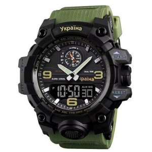 Годинники наручні 1586AG SKMEI, ARMY GREEN, UKRAINE Годинники наручні 1586AG SKMEI, ARMY GREEN, UKRAINE