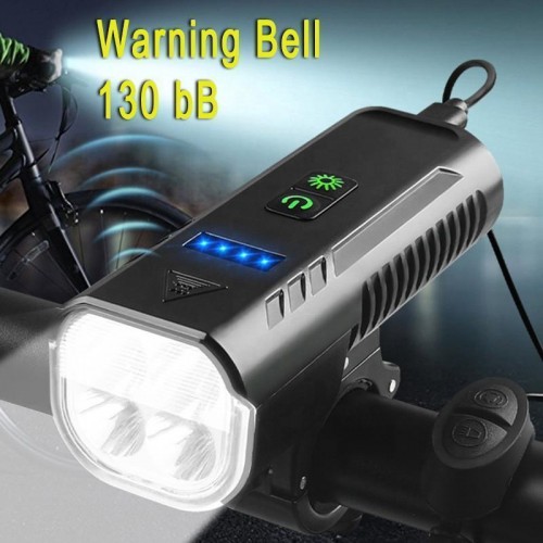 Велоліхтар із сигналом FY-336/2000-4T6, виносна кнопка, Waterproof, індикація заряду, Li-Ion акум., ЗП microUSB, Box