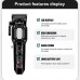 Акумуляторна машинка для стрижки (clipper) VGR V-600 BLACK, 6 насадок, регулятор висоти, LED display, 7000 RPM Акумуляторна машинка для стрижки (clipper) VGR V-600 BLACK, 6 насадок, регулятор висоти, LED display, 7000 RPM