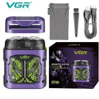 Електробритва VGR V-344 PURPLE, роторна, 8000 RPM, IPX6 Електробритва VGR V-344 PURPLE, роторна, 8000 RPM, IPX6