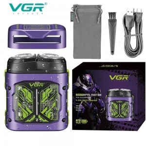 Електробритва VGR V-344 PURPLE, роторна, 8000 RPM, IPX6