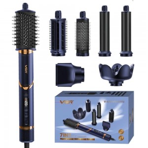 Фен-стайлер VGR 7 в 1 V-477 DARK BLUE, Professional, 7 насадок, 1400 Вт