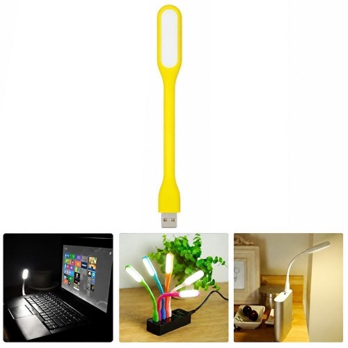 Портативна гнучка лампа TN-X100-COB YELLOW з живленням від USB