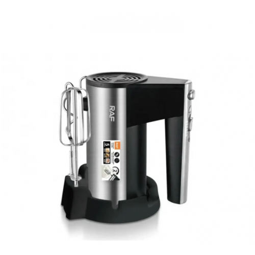 Міксер ручний на підставці RAF R-6629А кухонний 5 швидкостей 2 насадки 800W