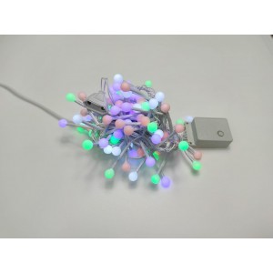 Гирлянда светодиодная Шарики 1.0 см. Xmas LED 100 M-9 RGB, белый провод Гирлянда светодиодная Шарики 1.0 см. Xmas LED 100 M-9 RGB, белый провод