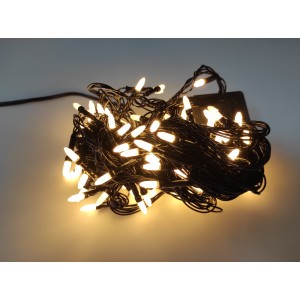 Гирлянда светодиодная Xmas LED 100 WW-3 Теплый белый, черный провод, Семечка Перламутр Гирлянда светодиодная Xmas LED 100 WW-3 Теплый белый, черный провод, Семечка Перламутр
