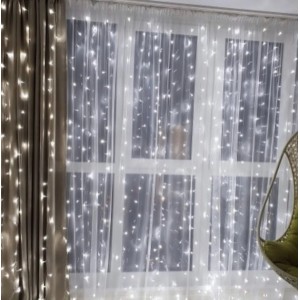 Гирлянда Водопад Xmas, LED 400, 3M*2M, холодный белый, 400-W-2 Гирлянда Водопад Xmas, LED 400, 3M*2M, холодный белый, 400-W-2