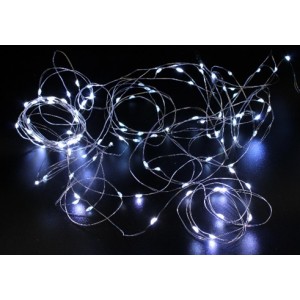 Гірлянда Крапля роси на мідному дроті на батарейках (Xmas Copper Battery box) Led 100, холодний білий, 7291 Гірлянда Крапля роси на мідному дроті на батарейках (Xmas Copper Battery box) Led 100, холодний білий, 7291