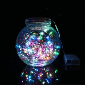 Гирлянда Капля росы на медном проводе на батарейках Led 200, RGB Гирлянда Капля росы на медном проводе на батарейках Led 200, RGB