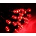 Уличная гирлянда LED 100, красный, 10м, черный провод, Ø 3,3, флеш, контрол.220V+удлен. RD-07127