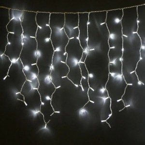 Гирлянда бахрома LED 240, холодный белый, белый провод CRT-004W Гирлянда бахрома LED 240, холодный белый, белый провод CRT-004W