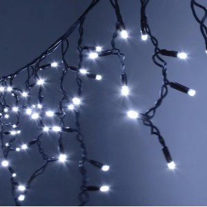 Гирлянда бахрома LED 240, холодный белый, черный провод CRT-003W Гирлянда бахрома LED 240, холодный белый, черный провод CRT-003W