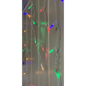 Гирлянда бахрома Шестигранник 3555, 120 LED, белый провод, RGB, 3×0.7м Гирлянда бахрома Шестигранник 3555, 120 LED, белый провод, RGB, 3×0.7м