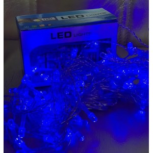 Гирлянда бахрома Шестигранник 3555, 120 LED, белый провод, синий, 3×0.7м Гирлянда бахрома Шестигранник 3555, 120 LED, белый провод, синий, 3×0.7м