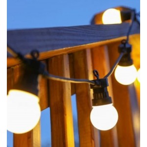 Уличная гирлянда Эдисона (гирлянда из лампочек) 0177 LED 10, черный провод, теплый белый. 5 м Уличная гирлянда Эдисона (гирлянда из лампочек) 0177 LED 10, черный провод, теплый белый. 5 м