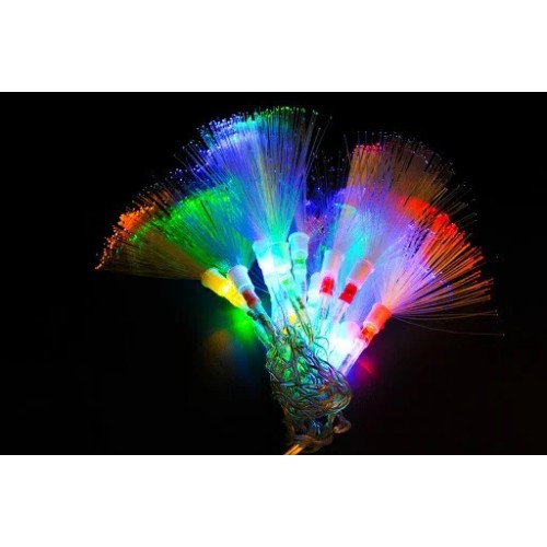 Гирлянда Кисточки LED 40 RGB, белый провод, 8м