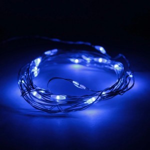 Гирлянда на медной проволоке "Капля росы" LED 100, синяя, 10 м, 220 В Гирлянда на медной проволоке "Капля росы" LED 100, синяя, 10 м, 220 В