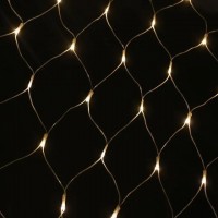 Гирлянда сетка LED 96, теплый белый, net light with tail plug (с заглушкой) CRT-005WW