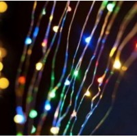 Гирлянда Роса/Штора-водопад на проволоке Led 600, RGB 2Мх3М,7 режимов, контроллер