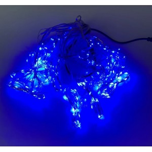 Гирлянда Штора проволка Капля росы 354 LED 600, синий, 3*3м Гирлянда Штора проволка Капля росы 354 LED 600, синий, 3*3м