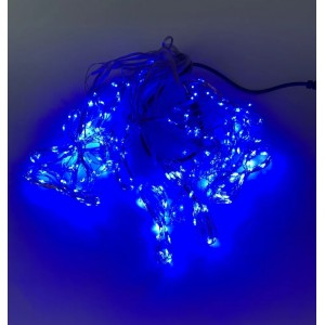 Гирлянда Штора проволка Капля росы 455 LED 200, синий, 3м*1м Гирлянда Штора проволка Капля росы 455 LED 200, синий, 3м*1м