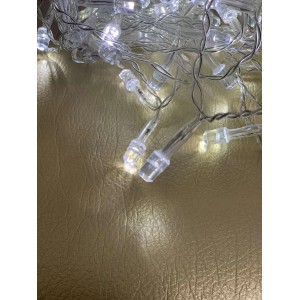 Гирлянда бахрома Шестигранник 3555, 120 LED, белый провод, холодный белый, 3×0.7м Гирлянда бахрома Шестигранник 3555, 120 LED, белый провод, холодный белый, 3×0.7м