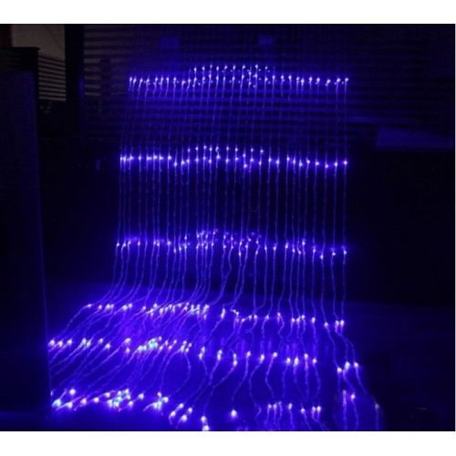 Гирлянда Водопад LED 400, синий, 3*3