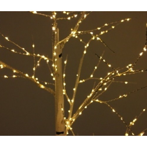 Новогоднее декоративное светящееся дерево "Береза" 160 см, теплый белый, Led 96, IP 47